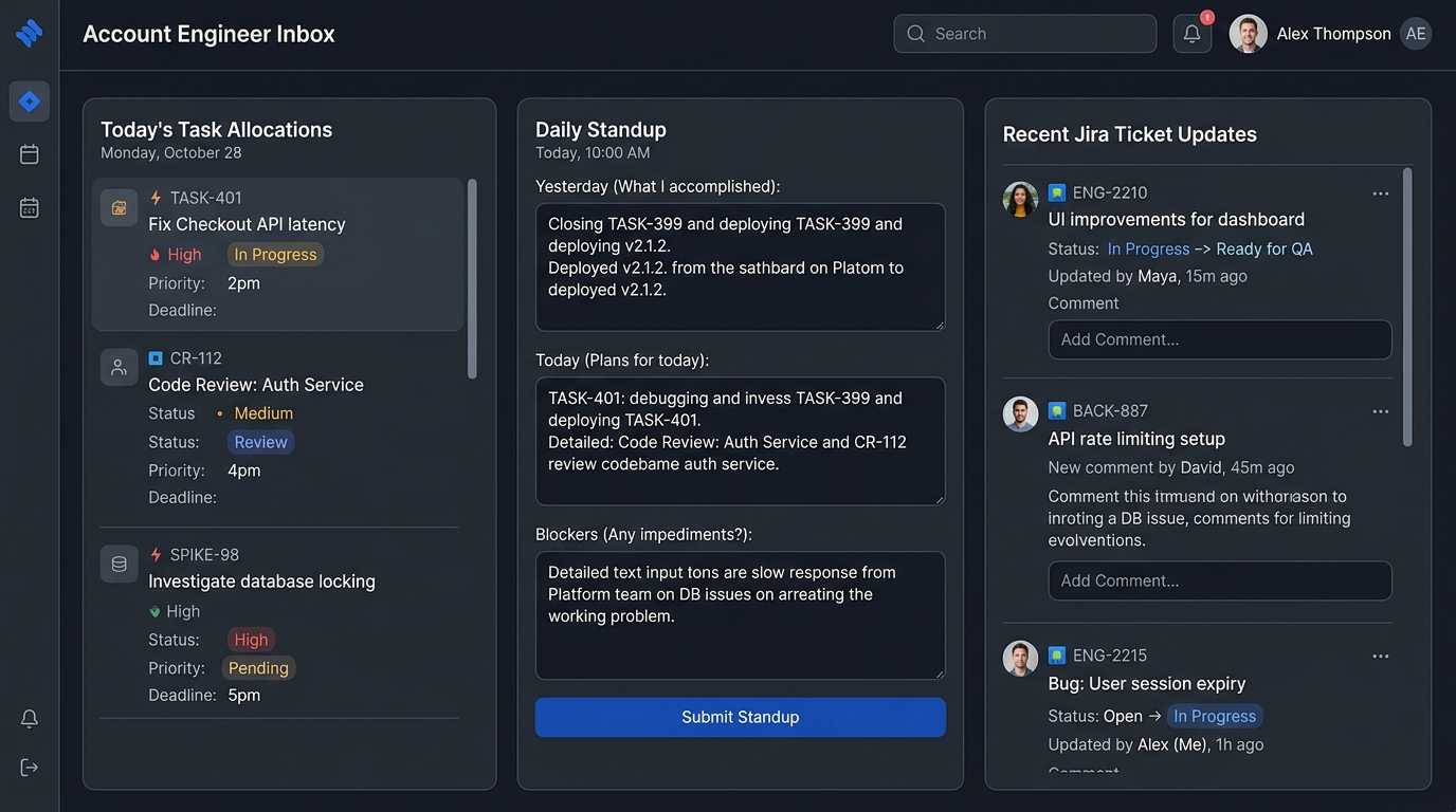 AE Inbox β Task Allocations & Jira Webhook Sync